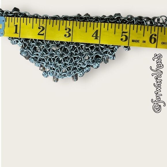 Bold Statement Necklace with Beads and Crystals - Picture 11 of 12